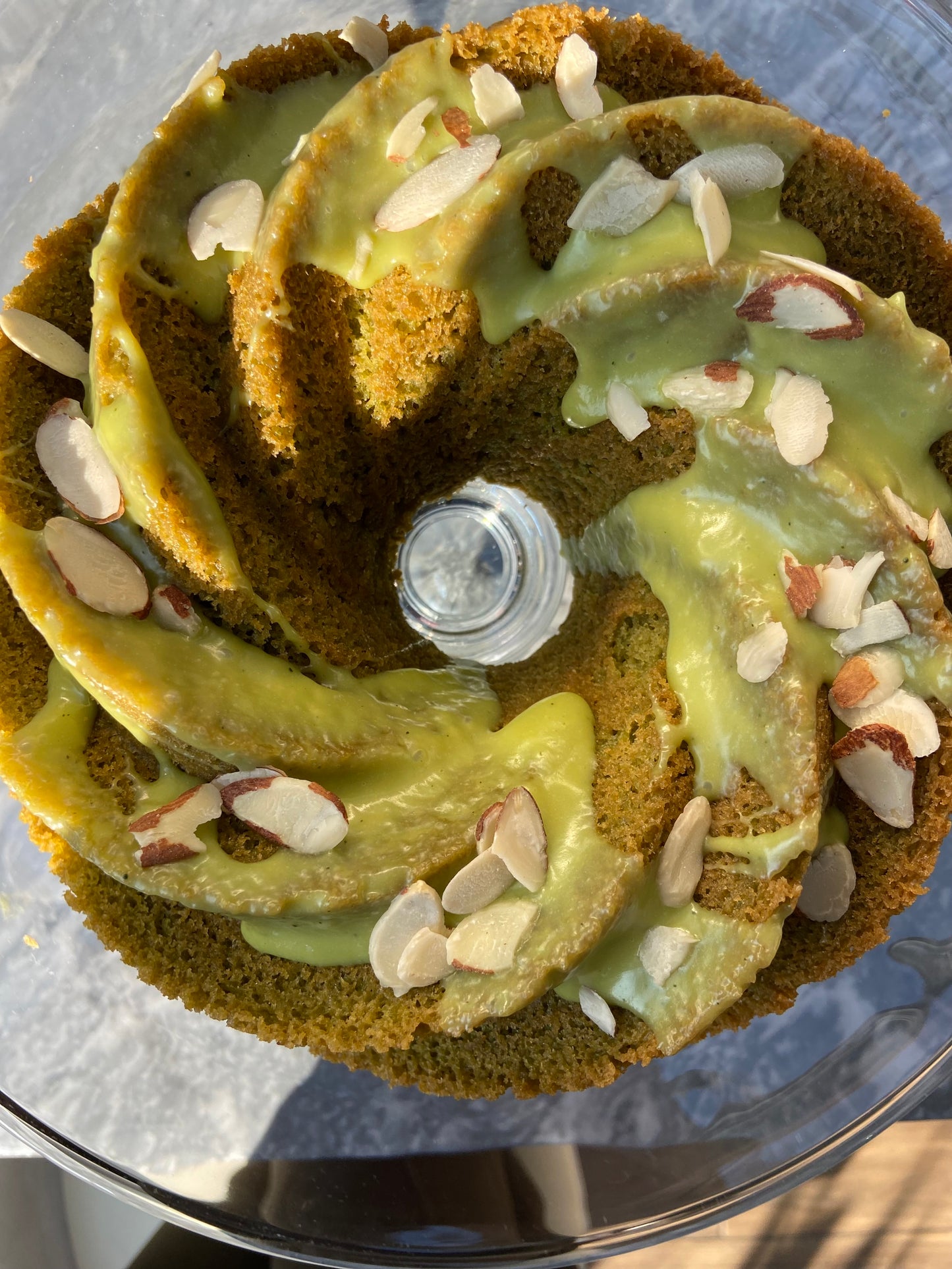 Panque de Matcha con harina de Almendra