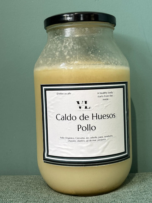 Caldo de huesos de Pollo Organico