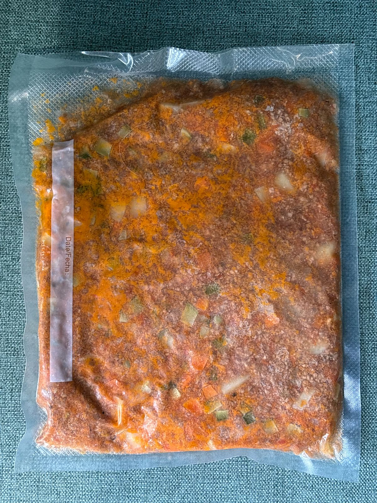 Picadillo de carne con verdura
